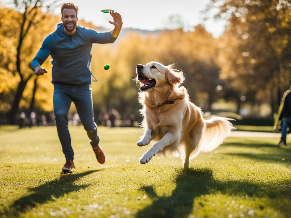 Perro saltando por un Frisbee