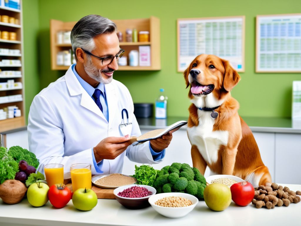 Consultando con un veterinario nutricionista